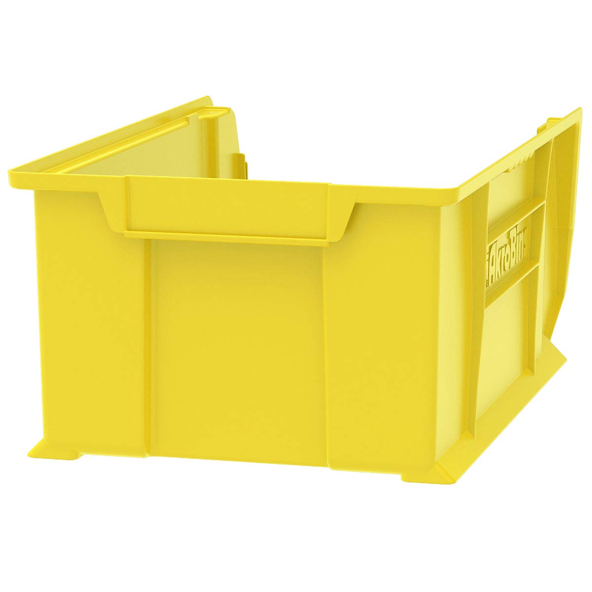 Akro-Mils 30281 Super-Size AkroBins Plastic Storage Bins - 3-Pack Yellow Stackable Organizer Bins (20