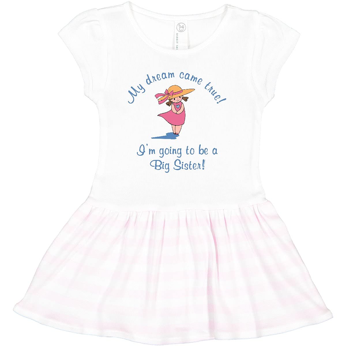 Inktastic Dream Future Big Sister Toddler Dress - Cute Sibling Matching Outfits for Baby Girls & Toddlers - Perfect for Family Photos, Birthday Parties & Special Occasions