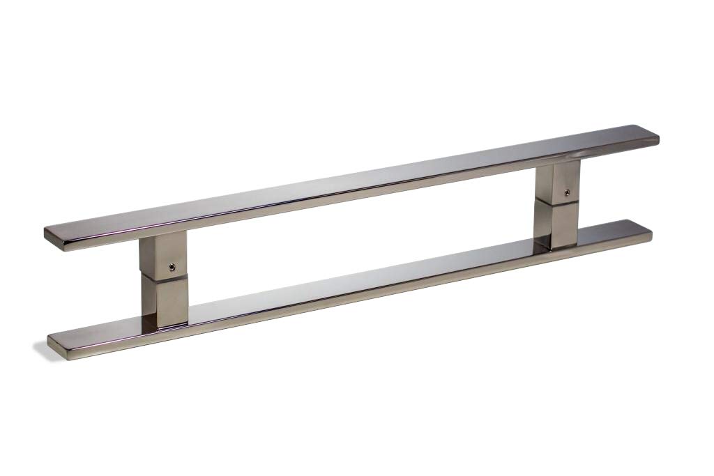 24 Inch Stainless Steel Modern Door Handle - Square/Rectangle Flat Shape for Entry, Shower, Sliding Barn & Interior/Exterior Doors - Chrome Mirror Polished Finish (Perfect for Contemporary Homes, Offices & Commercial Spaces)
