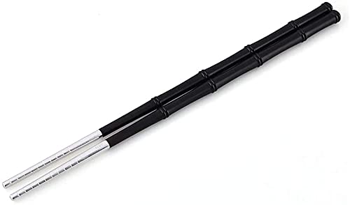 Premium Reusable Ebony Wood Chopsticks with Silver Tips - Elegant Bamboo Design Dishwasher-Safe Utensils (23cm) - Perfect for Asian Cuisine, Sushi Nights & Gift Giving