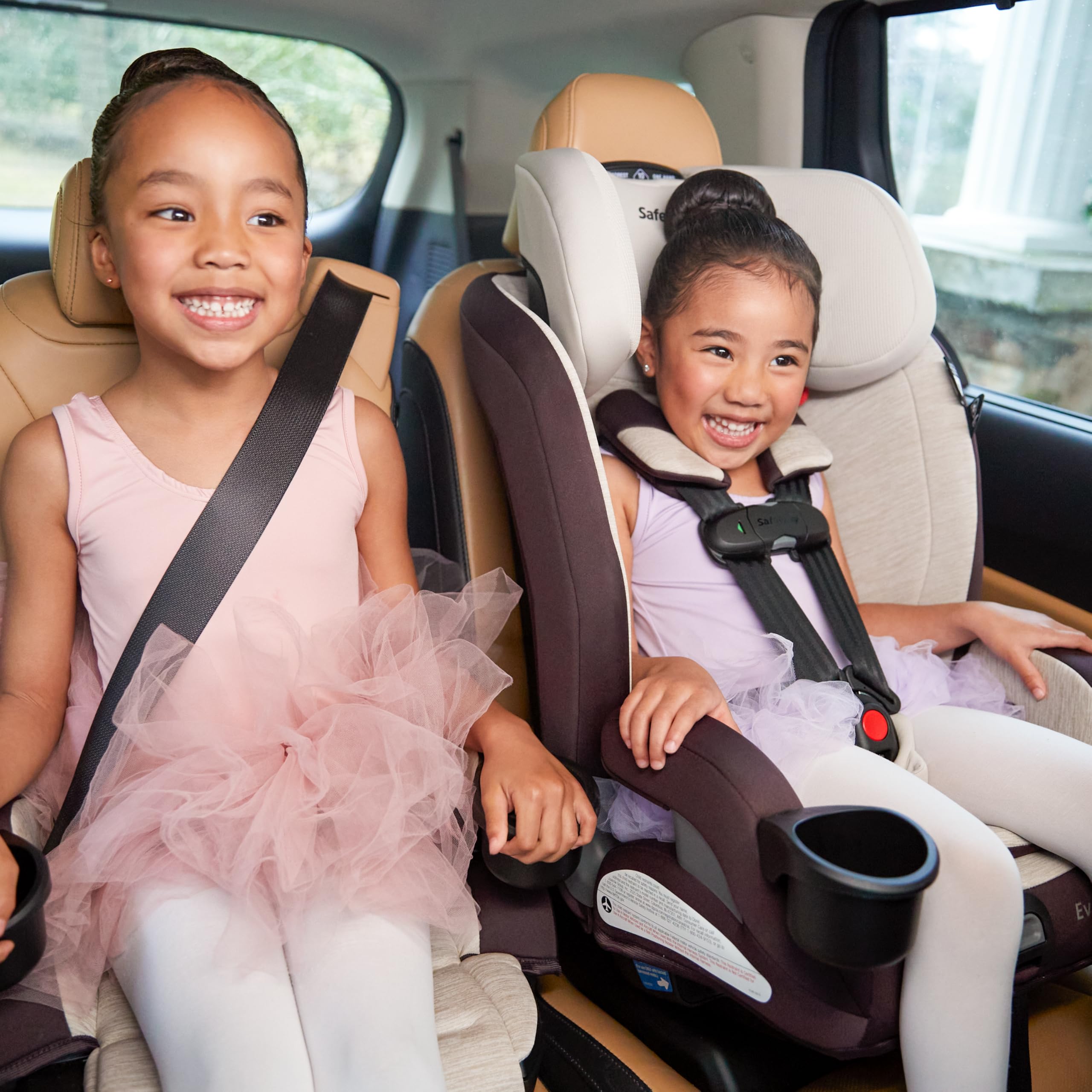 Safety 1st Everslim DLX Slim Convertible Car Seat - 4-in-1 Child Safety Car Seat for Babies 5-100 lbs | Rear & Forward Facing | Compact Design for Small Cars | Perfect for Travel & Daily Commute
