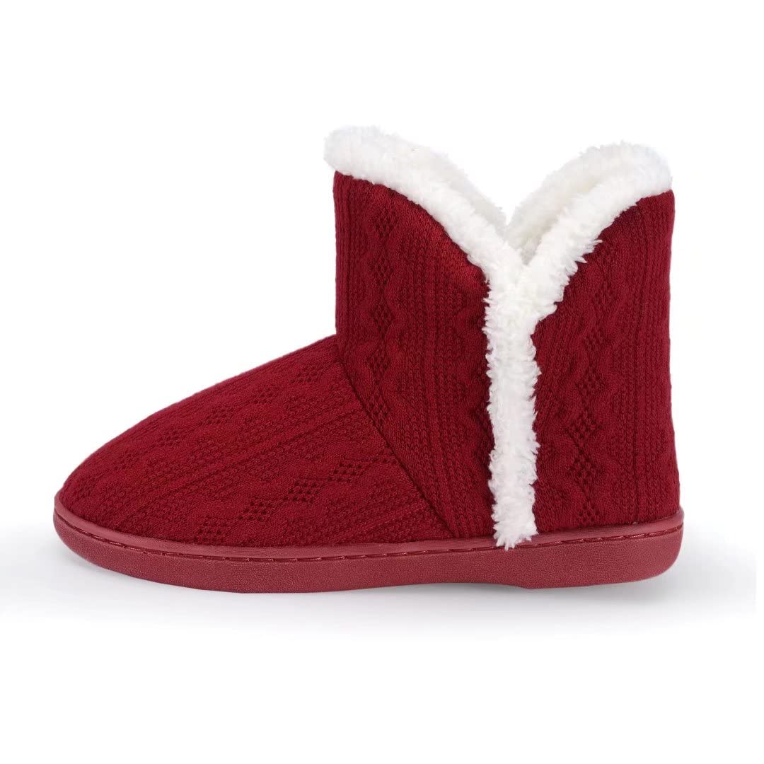 TUOBUQU Women's Cozy Fluffy Plush Bootie Slippers - Warm Indoor/Outdoor Winter House Shoes for Comfort & Style - Perfect for Lounging, Home Office, and Cold Weather Wear