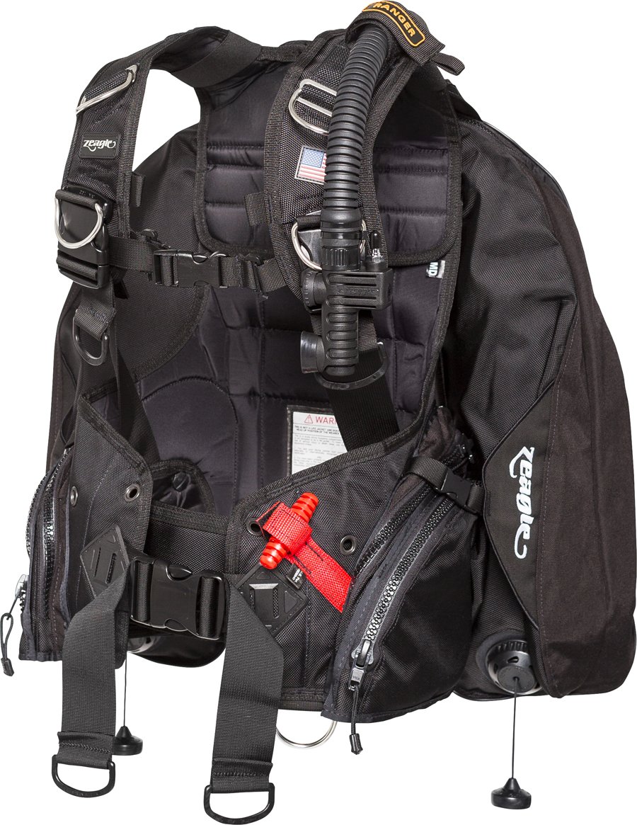 Zeagle Ranger BCD Scuba Diving Buoyancy Compensator with Ripcord & Rear Weight System - Professional Dive Gear for Ocean Exploration & Underwater Adventures