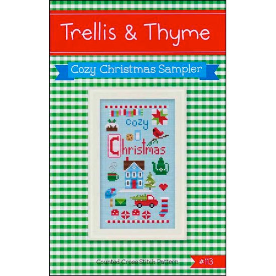 Cozy Christmas Sampler Cross Stitch Pattern PDF - Holiday Embroidery Design for DIY Decor, Gifts & Festive Home Crafts