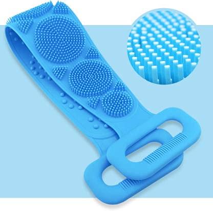 PVA Silicone Back Scrubber for Shower - Exfoliating Body Brush with Long Handle for Dead Skin Removal - Perfect for Deep Cleansing, Back Scrubbing & Spa Bath Relaxation