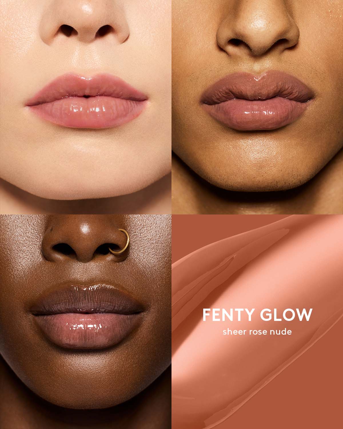 Fenty Beauty Gloss Bomb Heat Universal Lip Luminizer & Plumper - Shiny Lip Gloss with Plumping Effect, Fenty Glow Heat - Perfect for Day & Night Wear, Parties & Special Occasions