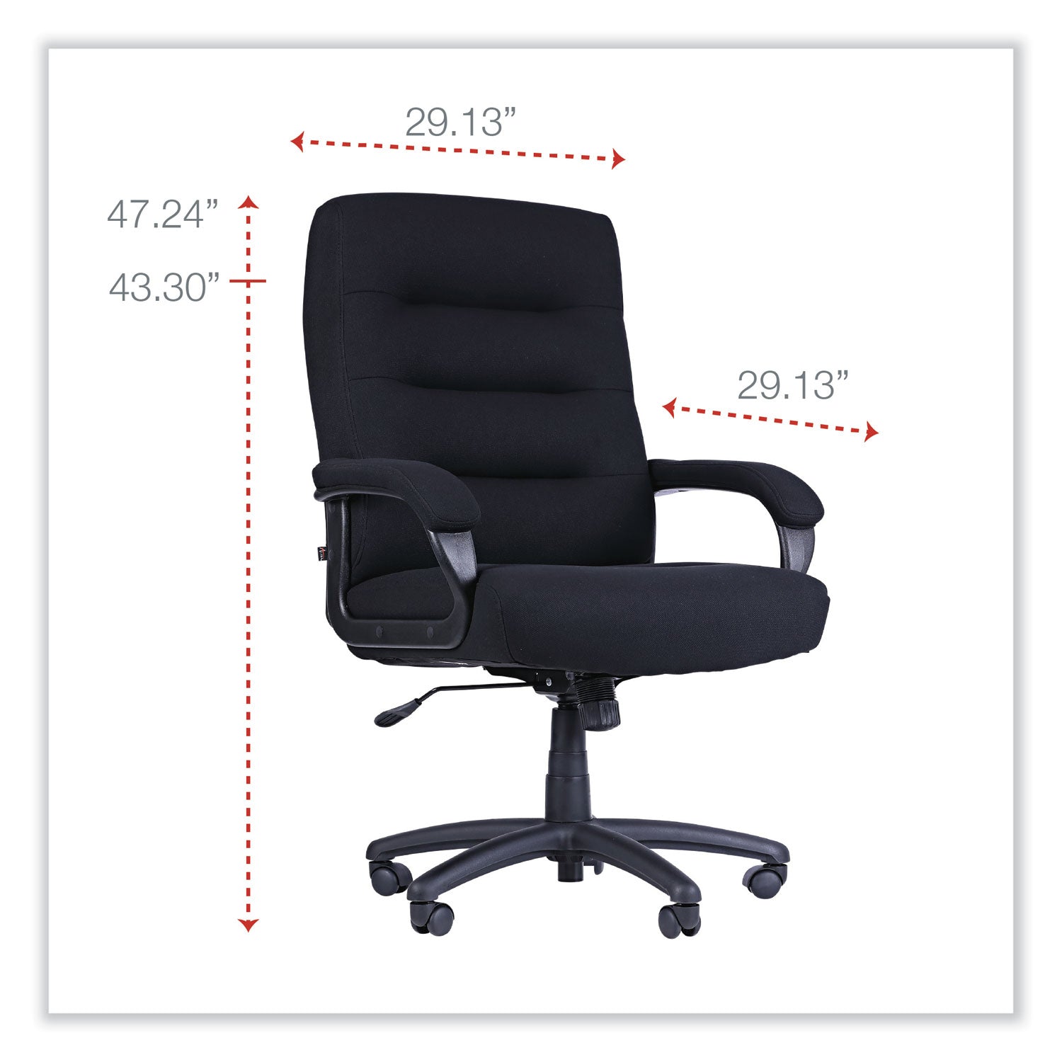 Alera Kesson Series High Back Ergonomic Office Chair - 300 lb Weight Capacity, Adjustable Seat Height 19.21