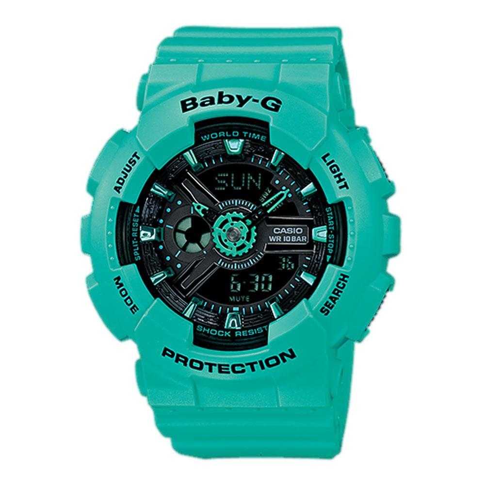 Casio Baby-G BA-111-3ADR Digital Sport Watch for Women - Waterproof, Shock Resistant, LED Light - Perfect for Running, Swimming & Outdoor Activities