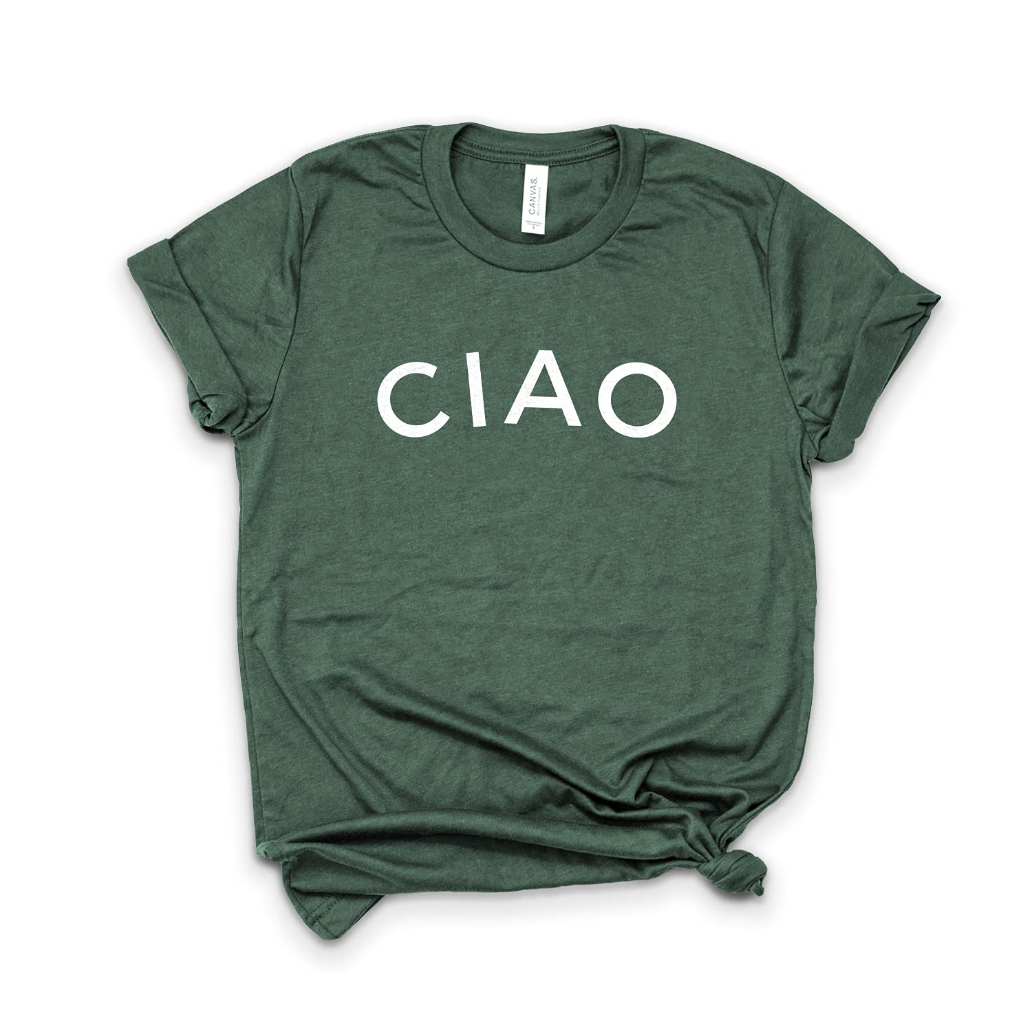 Ciao Shirt - Italian Graphic Tee with 'Ciao' Print - Unisex Softstyle T-Shirt - Rome, Italy Inspired Design - Perfect for Travel, Gifts & Casual Wear