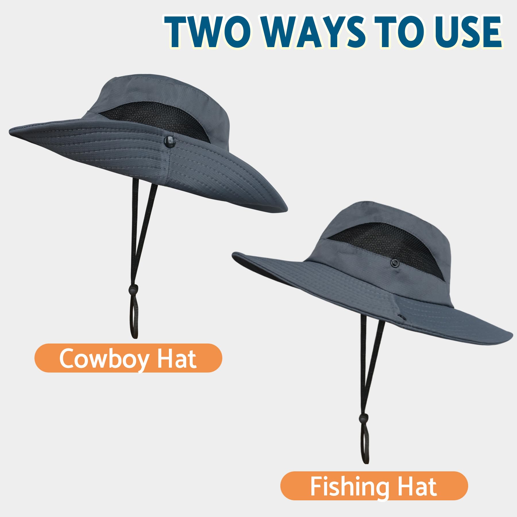 PFFY Sun Bucket Hats for Men & Women - 3