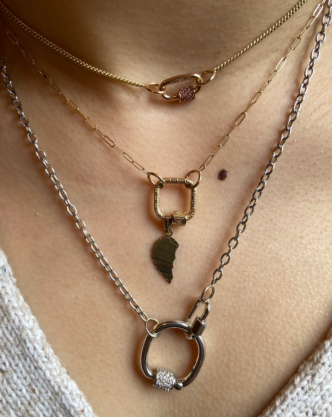 14K Gold Square Link Chain Necklace for Women - Elegant Layering Necklace Jewelry Gift for Her - Perfect for Everyday Wear, Date Nights & Special Occasions