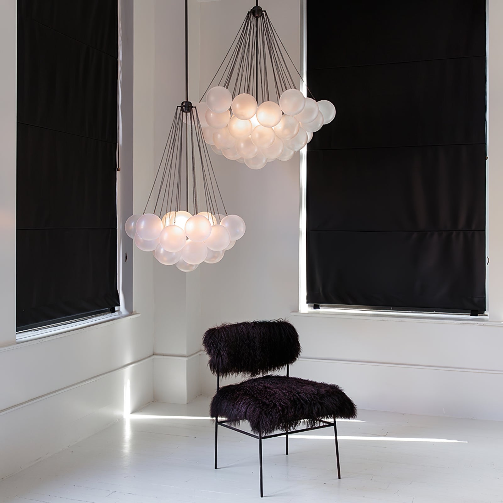 Elegant Bubble Chandelier - Modern Crystal Ceiling Light Fixture for Dining Room, Bedroom & Living Room Decor | Perfect for Home, Wedding & Event Lighting