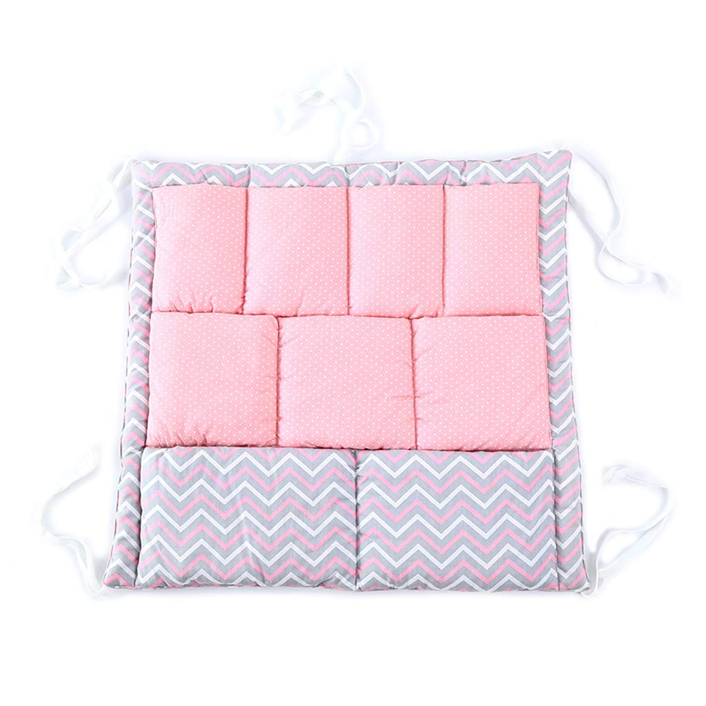 HELYZQ Hanging Storage Organizer for Baby Crib - 50x50cm Cotton Diaper Pocket Holder - Perfect for Nursery Organization & Diaper Storage