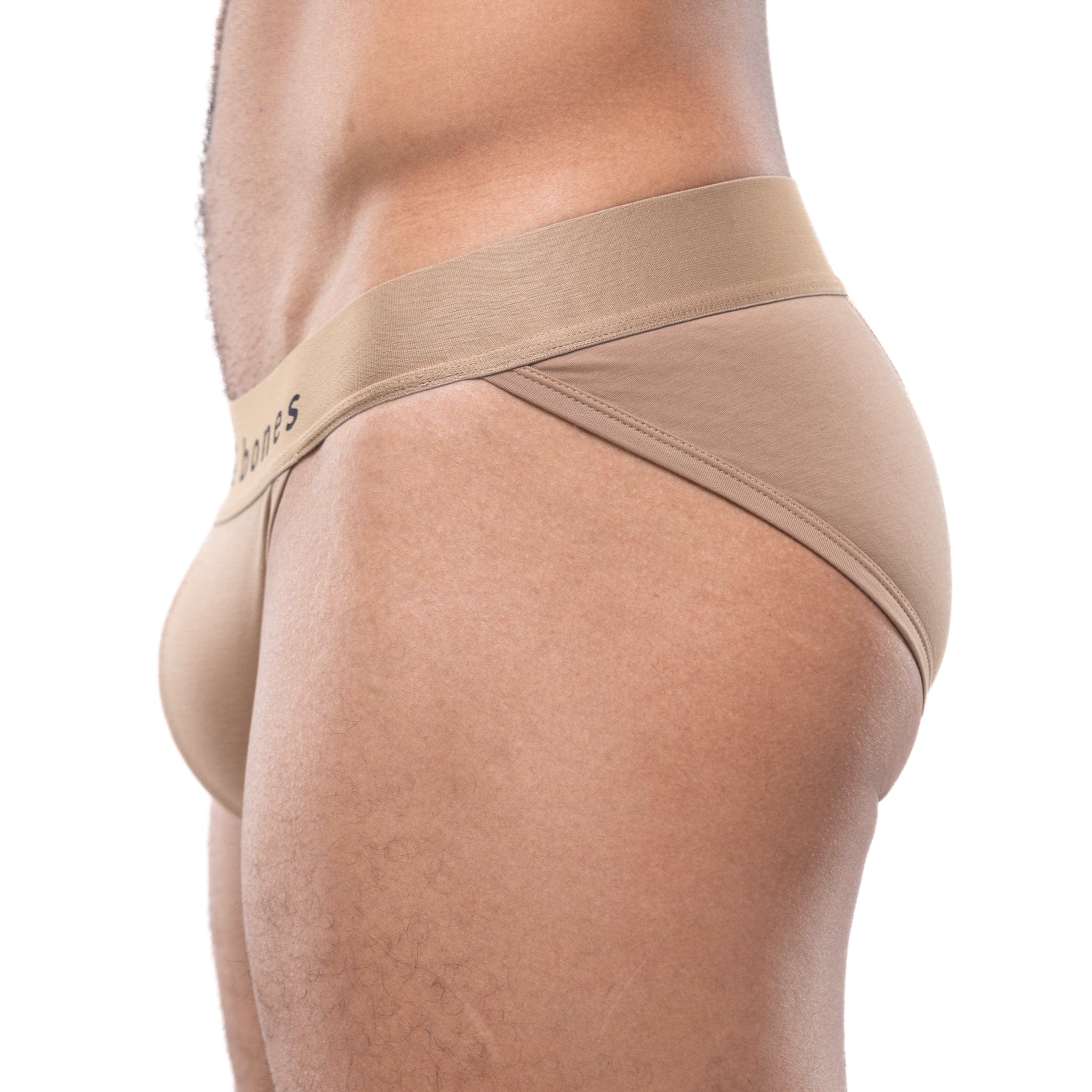 Just The Bones Sport Brief Tan - Comfortable Men's Underwear for Gym, Running & Daily Wear