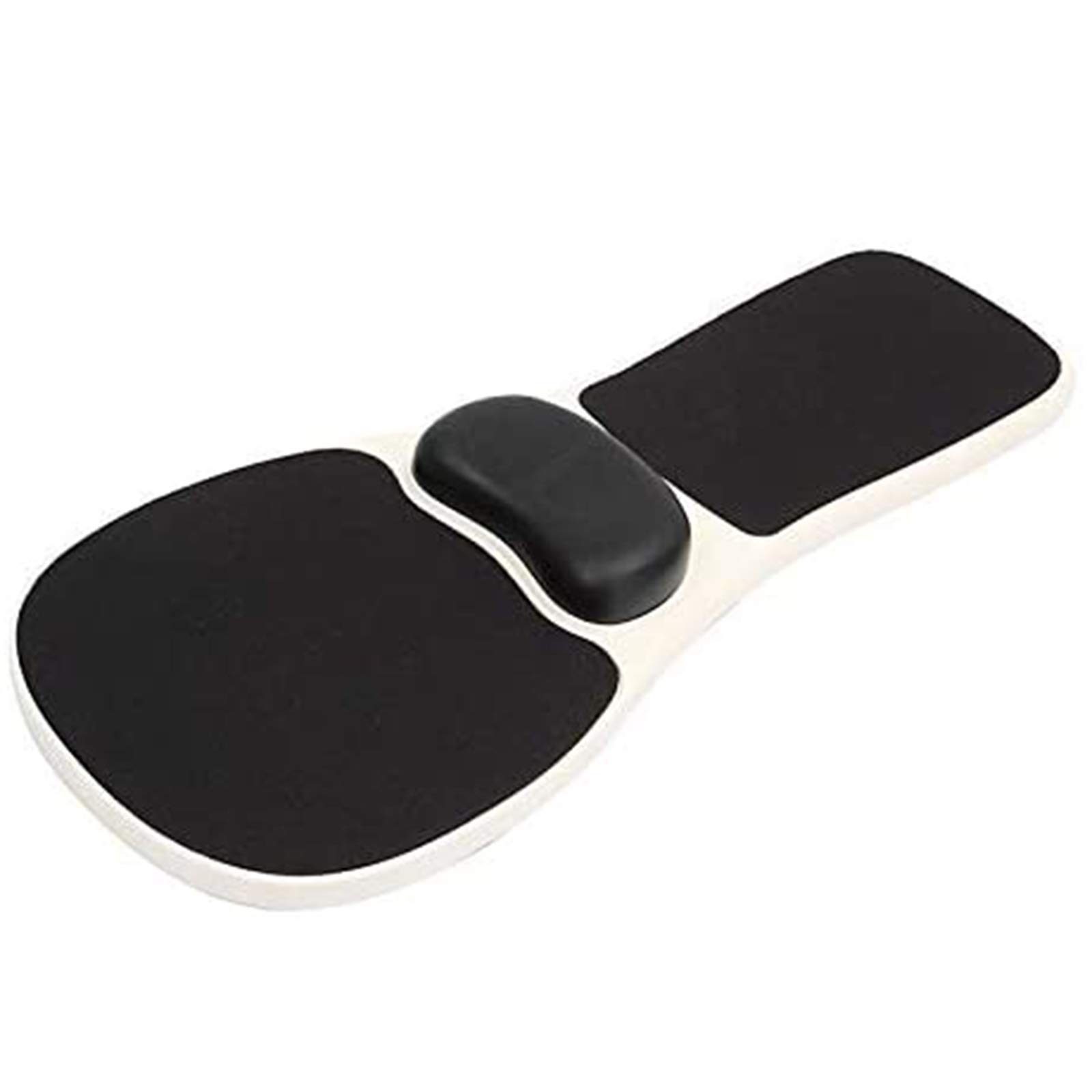 Ergonomic Mouse Pad with Wrist Rest - Comfortable Armrest Support for Office & Gaming - White - Perfect for Long Hours of Computer Work, Typing, and Gaming Sessions