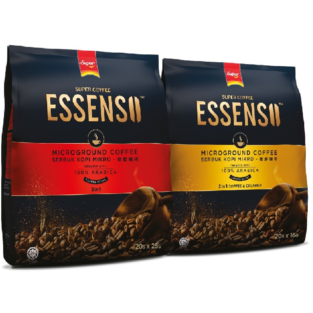 Essenso Super Coffee Microground Instant Coffee 2-in-1 & 3-in-1 Mix - 80 Sticks Pack | Premium Vietnamese Coffee for Home, Office & Travel
