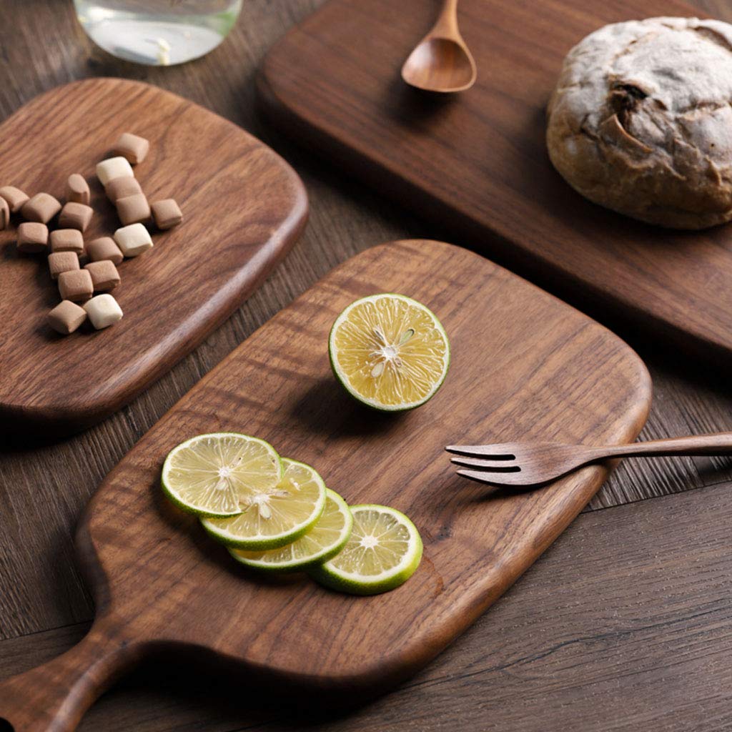 Premium Wooden Cutting Board with Handle - Natural Unpainted Hardwood Chopping Block for Bread, Fruits & Vegetables | Perfect for Kitchen Prep, Charcuterie Boards & Serving Trays (12x18 Inch)