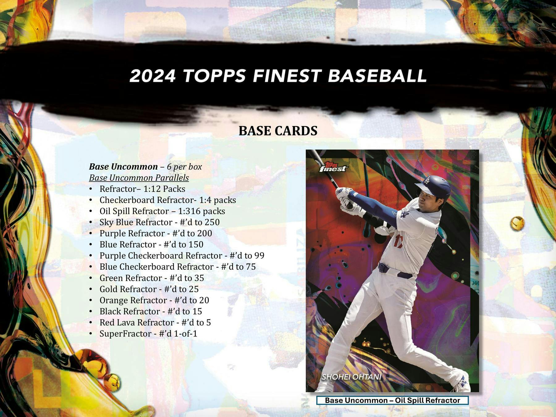 2024 Topps Finest Baseball Hobby Box - Premium MLB Trading Cards Collection for Collectors & Investors - Perfect for Sports Memorabilia Displays & Fantasy Baseball Drafts