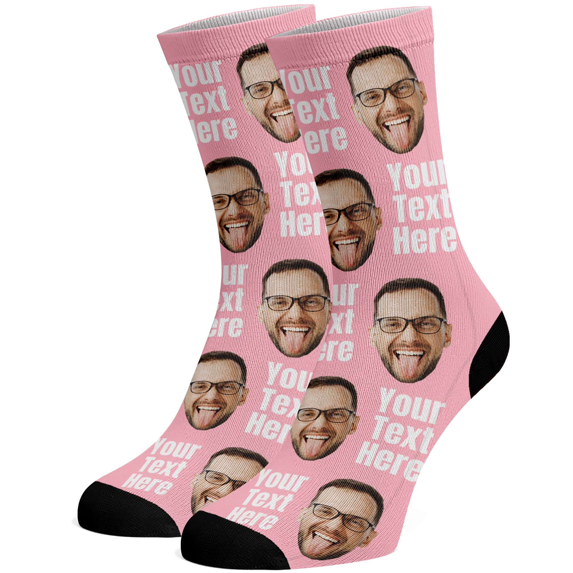 Custom Face Socks - Funny Personalized Socks with Faces for Men & Women - Unique Gifts for Cat & Dog Lovers - Perfect for Birthdays, Christmas & Cosplay Costumes