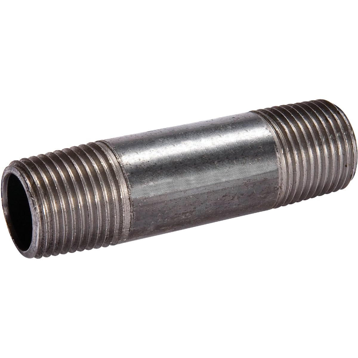 Mueller Southland 1-1/4 in. MPT x 3-1/2 in. L Black Steel Nipple - Heavy Duty Pipe Fitting for Plumbing, HVAC, and Industrial Applications - Perfect for Water, Gas, and Steam Lines