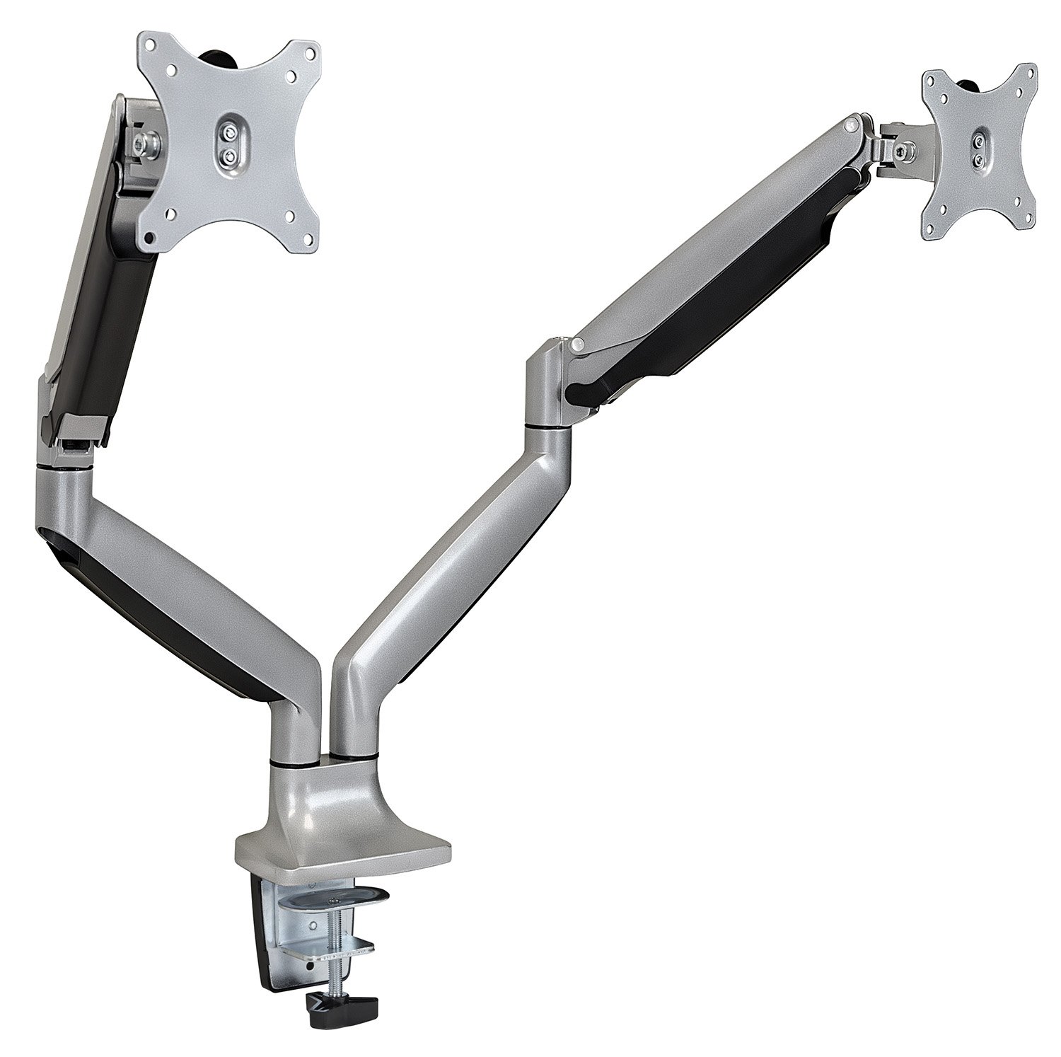 Mount-It! (MI-1772) Dual Monitor Arm Stand - Adjustable Gas Spring Mount for 2 Screens up to 32