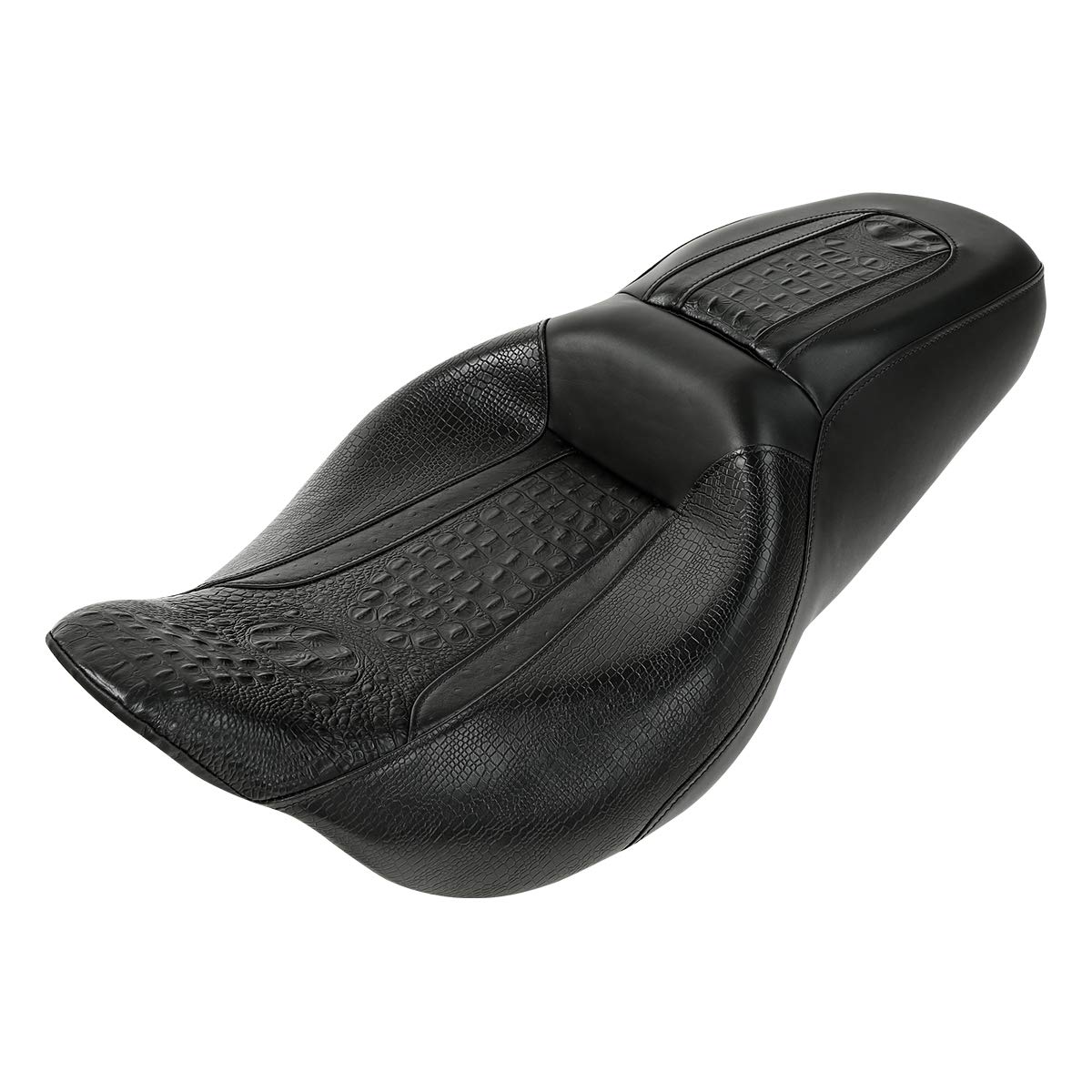 Harley Davidson Road King Street Glide Electra Glide Road Glide 2-Up Bucket Seat (2009-2023) - Comfortable Motorcycle Driver & Passenger Seat for Long Rides - Perfect for Touring, Cruising and Road Trips