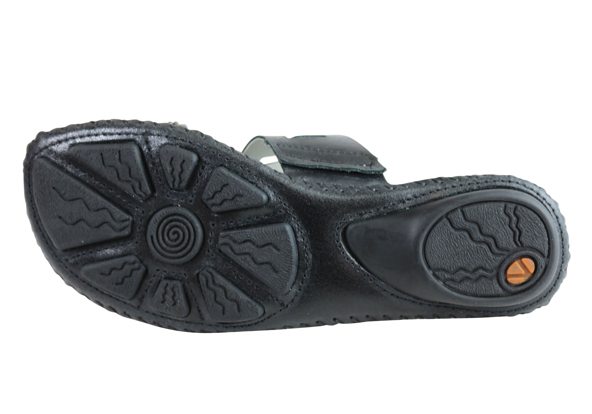 Andacco Energie Women's Comfortable Leather Flat Sandals - Handmade in Brazil - Perfect for Summer, Beach, Travel & Casual Outings