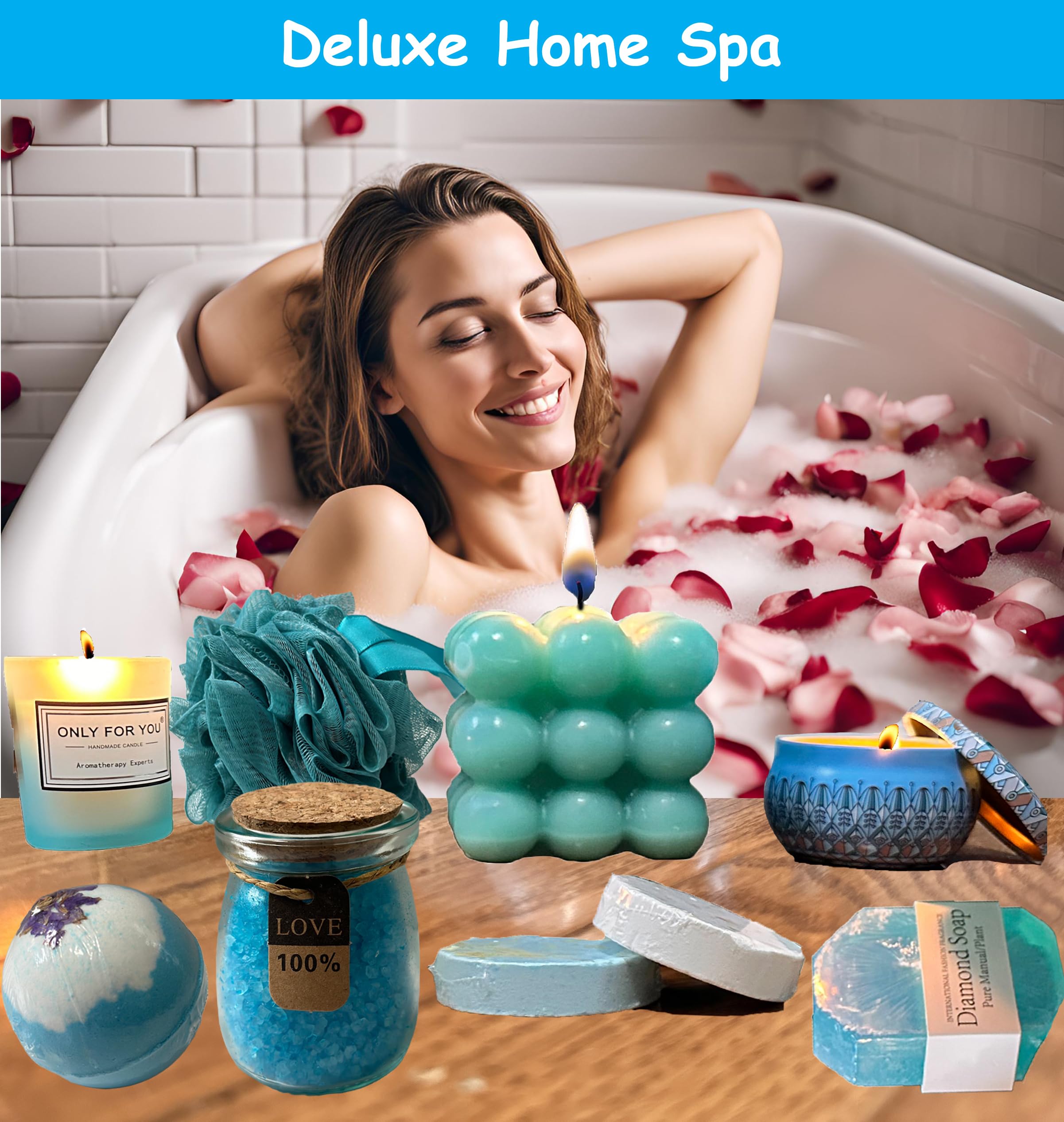 18-Piece Get Well Soon Gift Set for Women - Spa Care Package with Cozy Blanket, Perfect for Relaxation - Unique Birthday, Mother's Day Gifts for Mom, Sister, Wife & Best Friend - Ideal for Recovery, Self-Care & Special Occasions