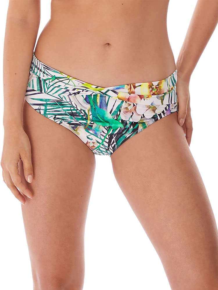 Fantasie Women's Standard Playa Blanca Twist Bikini Bottom - High Waisted Swimwear for Beach & Pool - Perfect for Summer Vacations, Swim Parties & Tropical Getaways