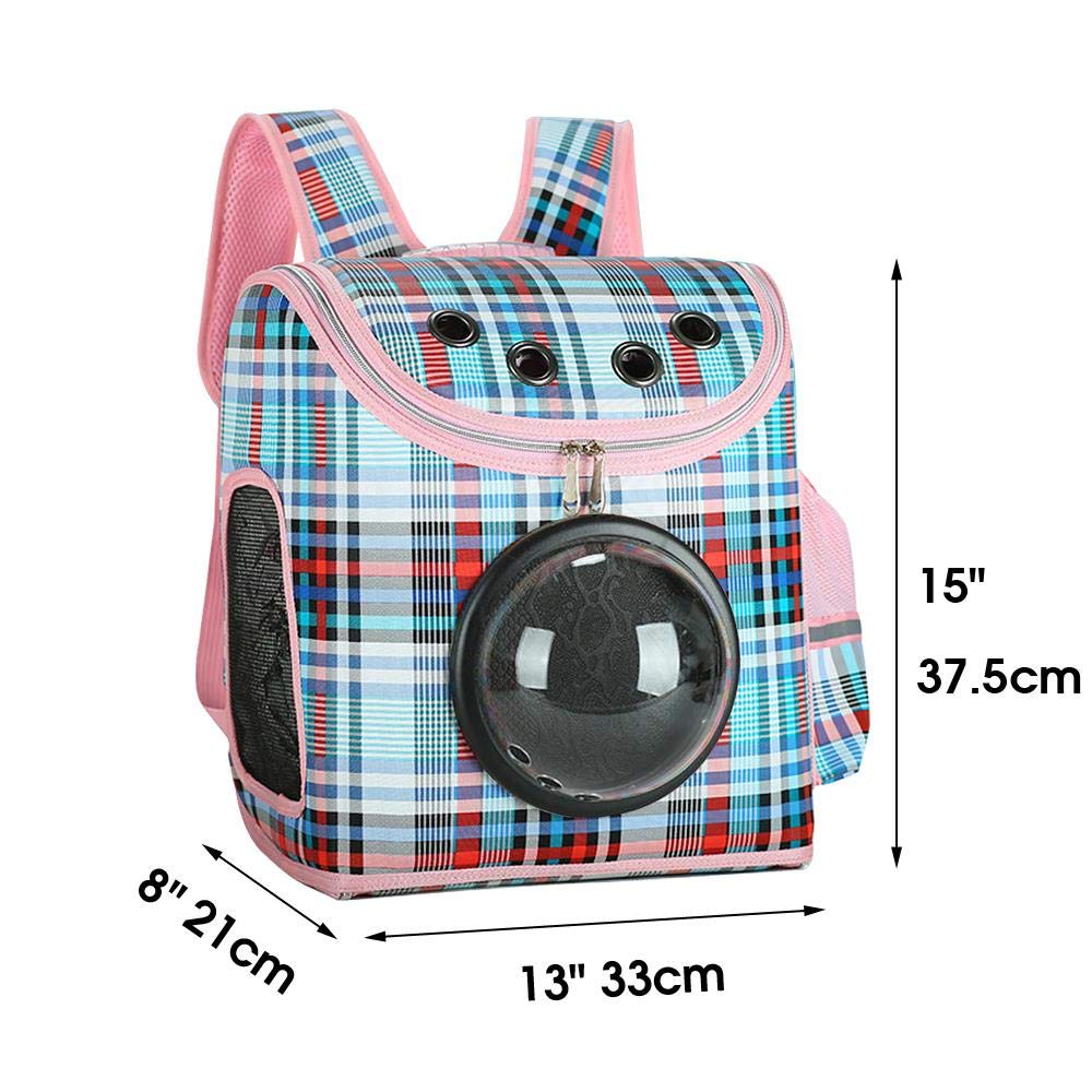 Portable Breathable Pet Carrier Backpack for Cats & Dogs - Transparent Travel Backpack for Small Pets, Puppies & Kittens (Yellow) - Perfect for Outdoor Adventures, Air Travel & Vet Visits