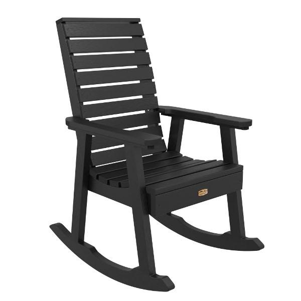 Comfortable Essential Town Rocking Chair - Relaxing Patio, Nursery & Living Room Rocker for Adults - Sturdy Wooden Rocking Chair with Ergonomic Design - Perfect for Reading, Nursing & Lounging