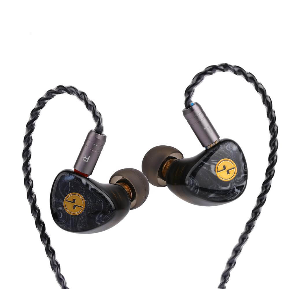 TinHiFi T3 Plus HiFi In-Ear Monitors - High Resolution Audio Earphones with Detachable Cable for Audiophiles & Music Lovers - Perfect for Studio Recording, Gaming & Travel