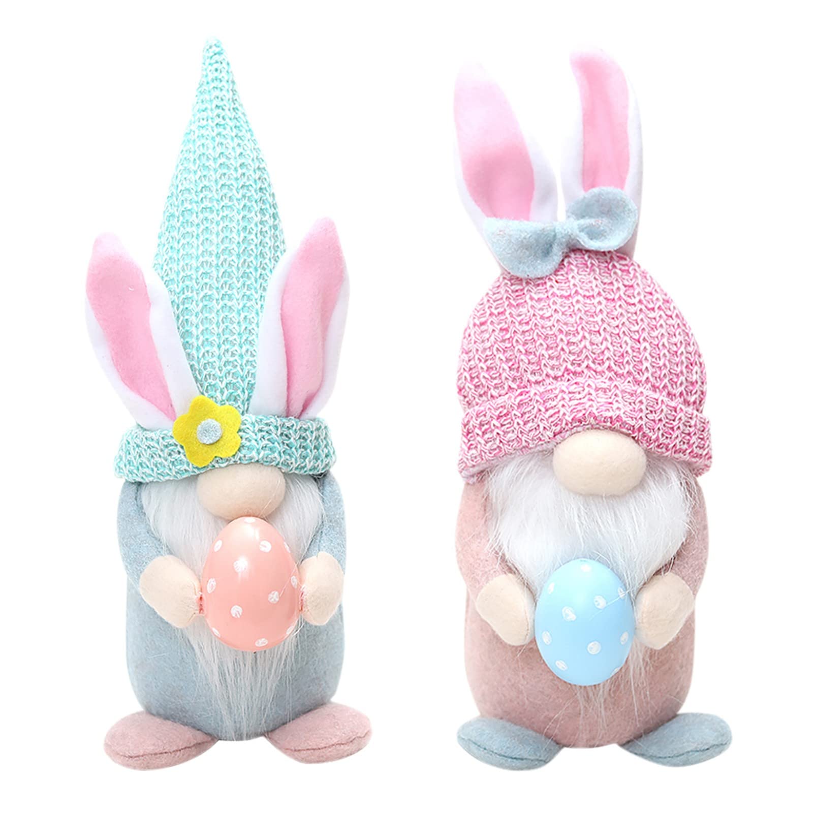 Easter Bunny Plush Doll - Faceless Rabbit Decoration, Dwarf Ornament for Home Decor, Snowflake Design (Color Options, One Size) - Perfect for Easter Gifts, Spring Home Decor & Holiday Party Favors