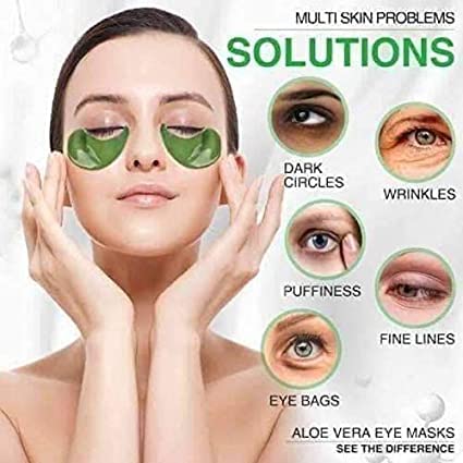 Shree Raghuvir Aloe Vera Cooling Gel Eye Mask (10-Pack) - Dark Circle Relief & Eye Care for All Seasons - Perfect for Sleep, Travel & Relaxation