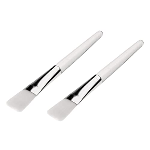 2-Piece Facial Mask Brush Set for Eyes & Mud Mixing - Professional Makeup Applicator Brushes for Spa, Skincare & DIY Beauty Treatments