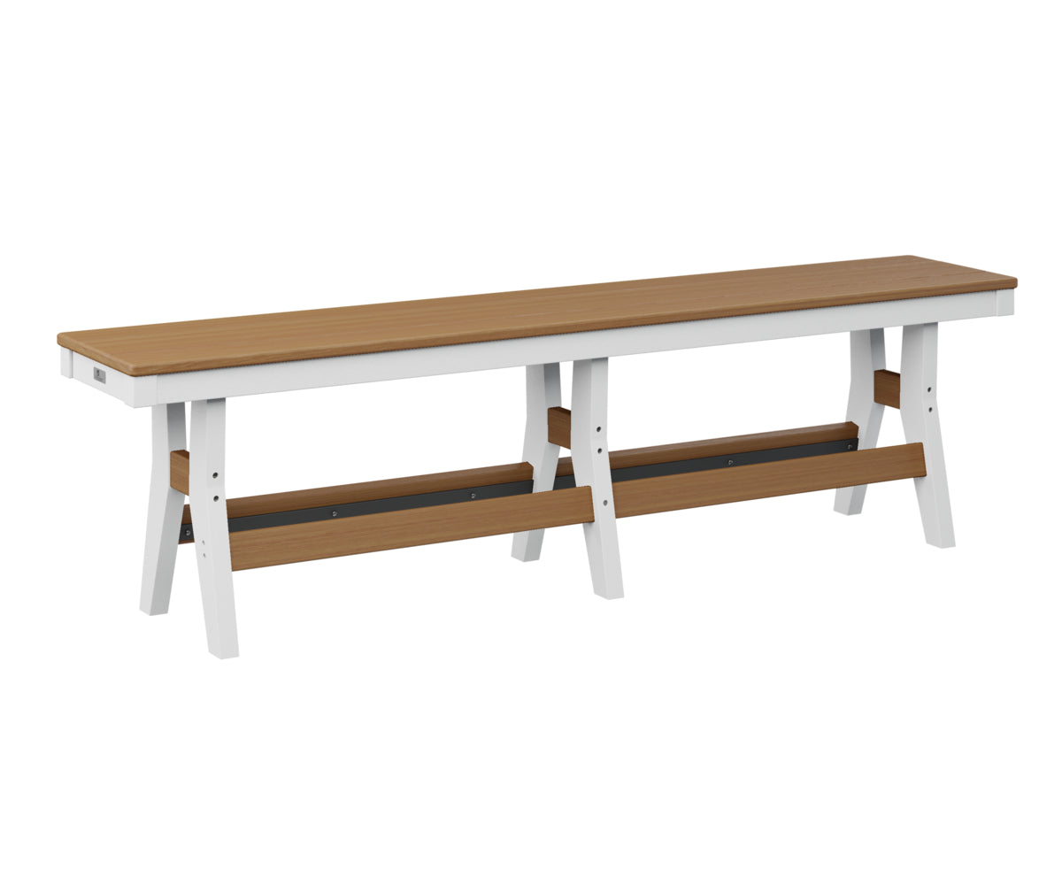 Berlin Gardens Harbor 66 Dining Bench - Outdoor Patio Furniture Set with Weather-Resistant Teak Wood - Perfect for Backyard, Garden, and Poolside Dining Areas