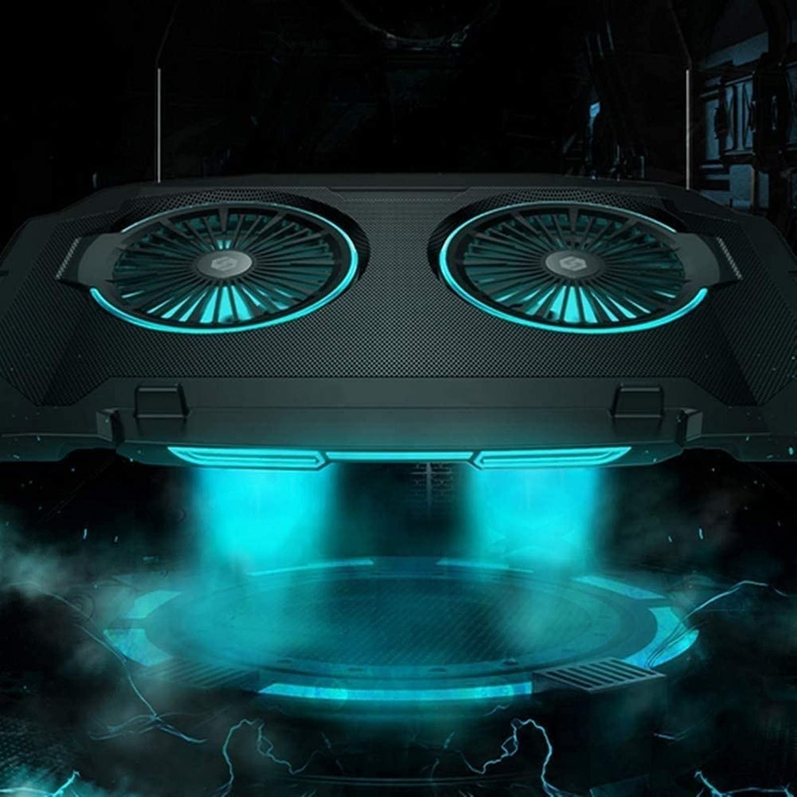Best Laptop Cooling Pad with Powerful Quiet Fans - Ultra Fast Cooling for Notebooks & Computers - Perfect for Gaming, Office Work & Long Computing Sessions