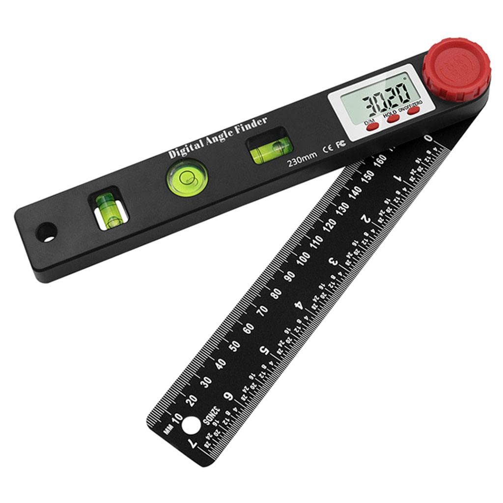 Digital Angle Finder with LCD Display - Easy to Read Construction Protractor & Goniometer Ruler for Accurate Measuring - Perfect for Carpenters, DIY Projects, and Woodworking Layout Tools