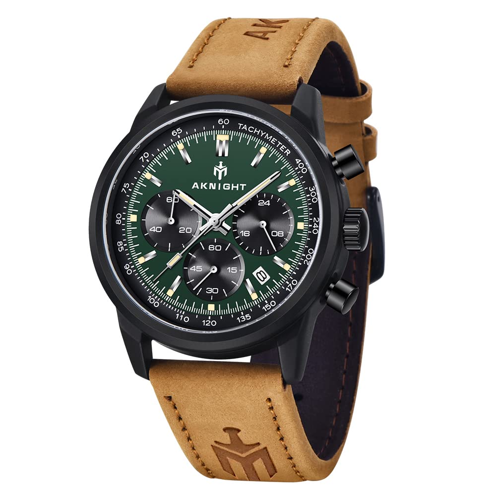 BENYAR Men's Quartz Chronograph Watch - Waterproof Casual Fashion Watch with Date Display & Rubber Strap - Perfect for Daily Wear, Office & Outdoor Activities
