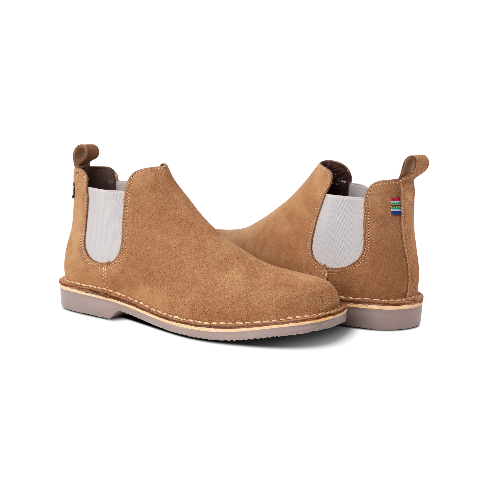 Men's Chelsea Boots with Grey Sole - Comfortable & Stylish Ankle Boots for Casual Wear, Work & Outdoor Activities