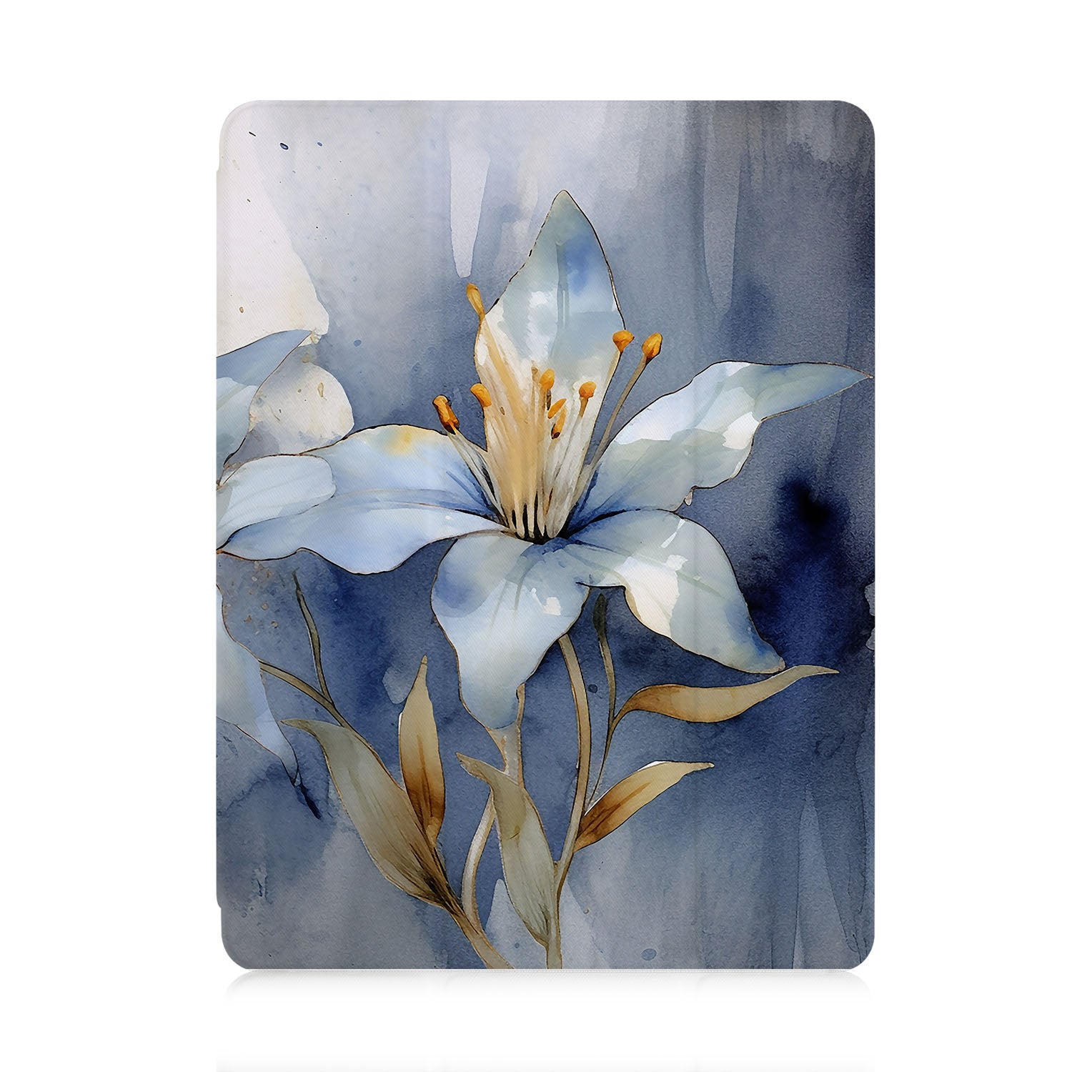 Premium iPad Trifold Case with Artistic Flower Design - Slim Protective Cover for iPad Air/Pro, Auto Sleep/Wake Feature - Perfect for Work, Travel & Home Use