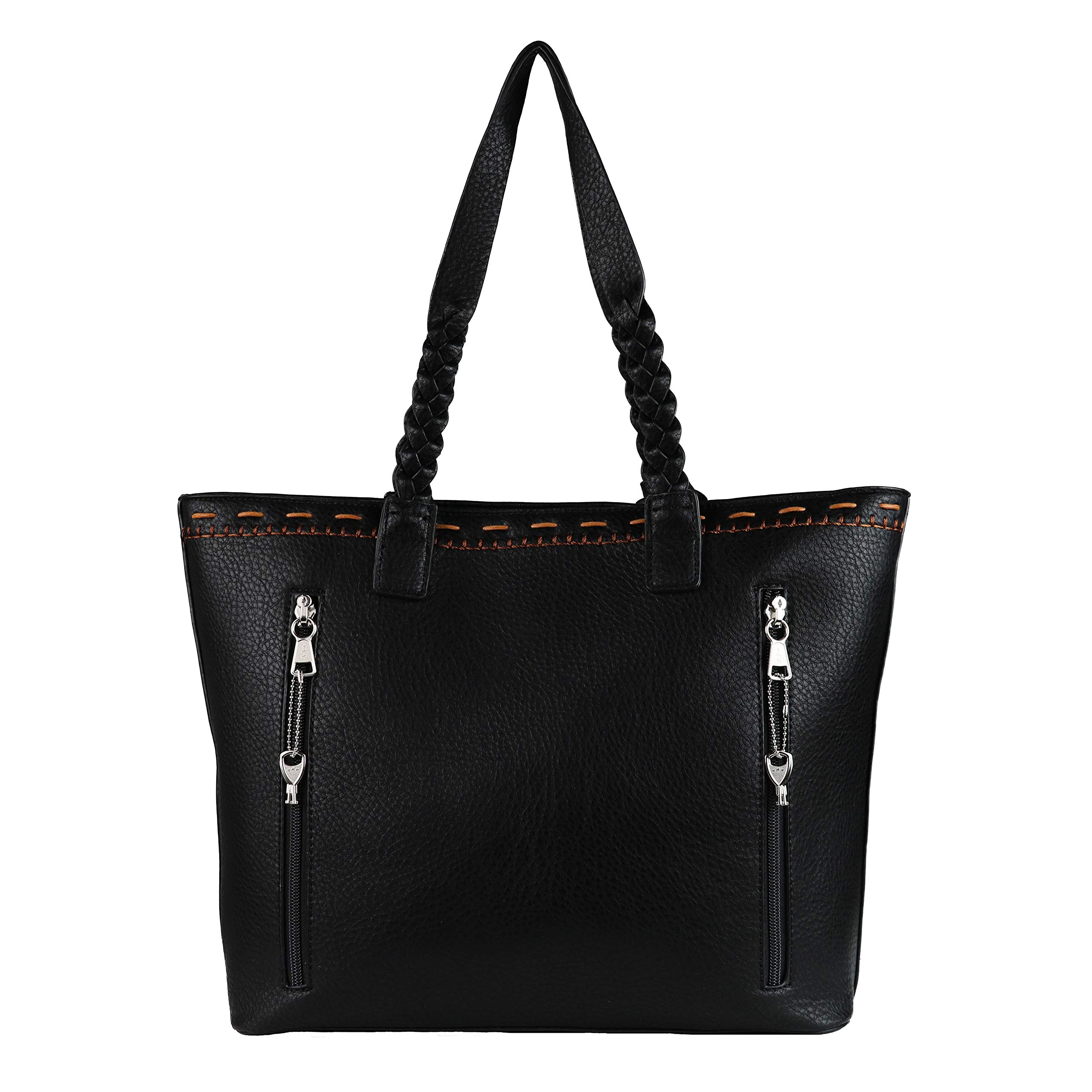 Concealed Carry Purse for Women - Locking Cora Stitched Gun Tote with Secure Zipper Pocket | Perfect for Everyday Carry, Travel & Self-Defense