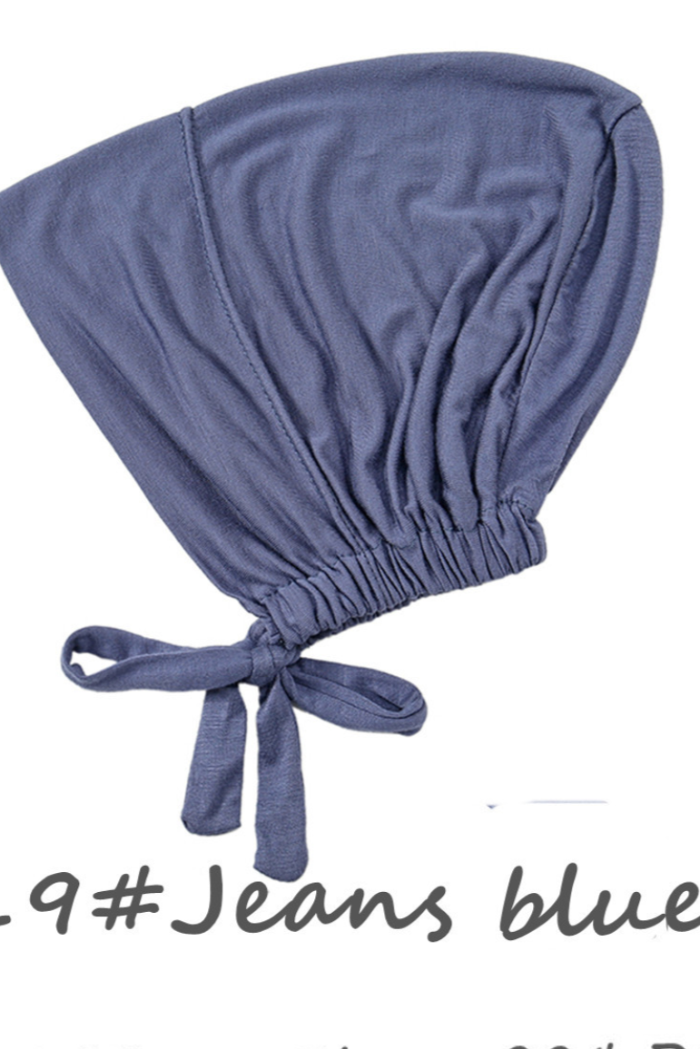 Full Head Cover Under Cap with Belt for Muslim Women - Modest Hijab Scarf for Prayer, Travel & Everyday Wear