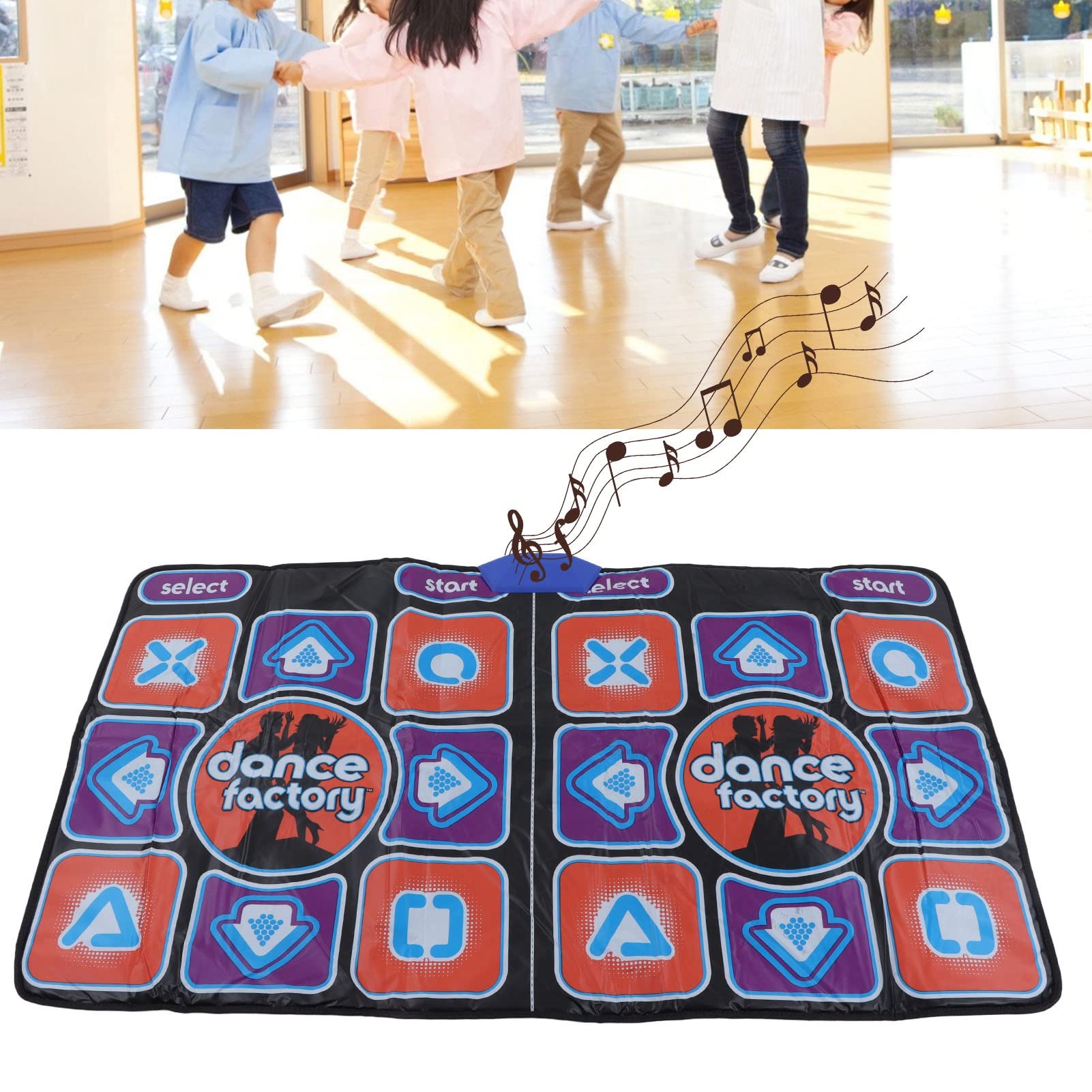 Fabater Wireless Dance Mat for Kids and Adults - Electronic Music Dance Pad with HD AR Camera, Dual User Mode, Yoga Dance Mat for PC & TV - Perfect for Family Fun, Fitness & Interactive Gaming