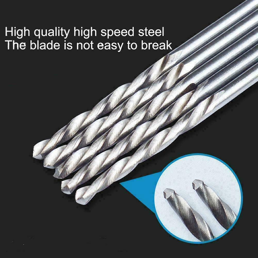 20 Pcs 2.0mm HSS Micro Drill Bits for Wood, Plastic & Metal - DIY & Crafting