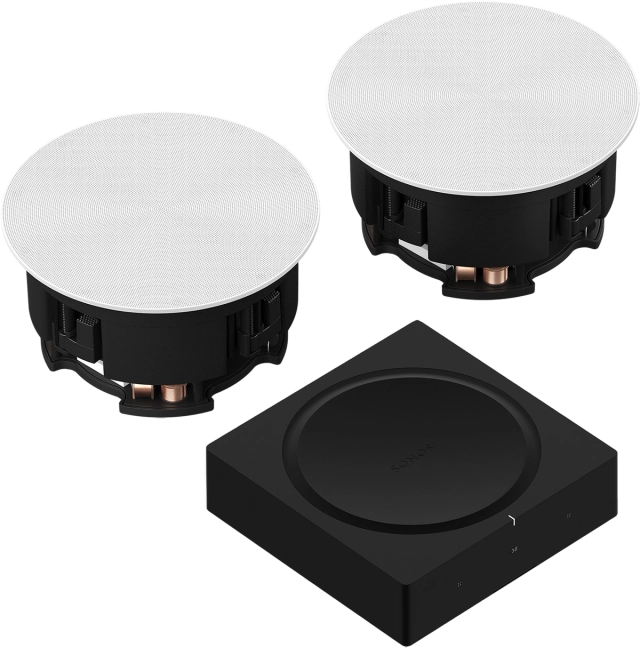 Sonos In-Ceiling Speaker Set - Premium Wireless Audio for Home Theater & Multi-Room Music | Perfect for Living Rooms, Kitchens & Outdoor Spaces
