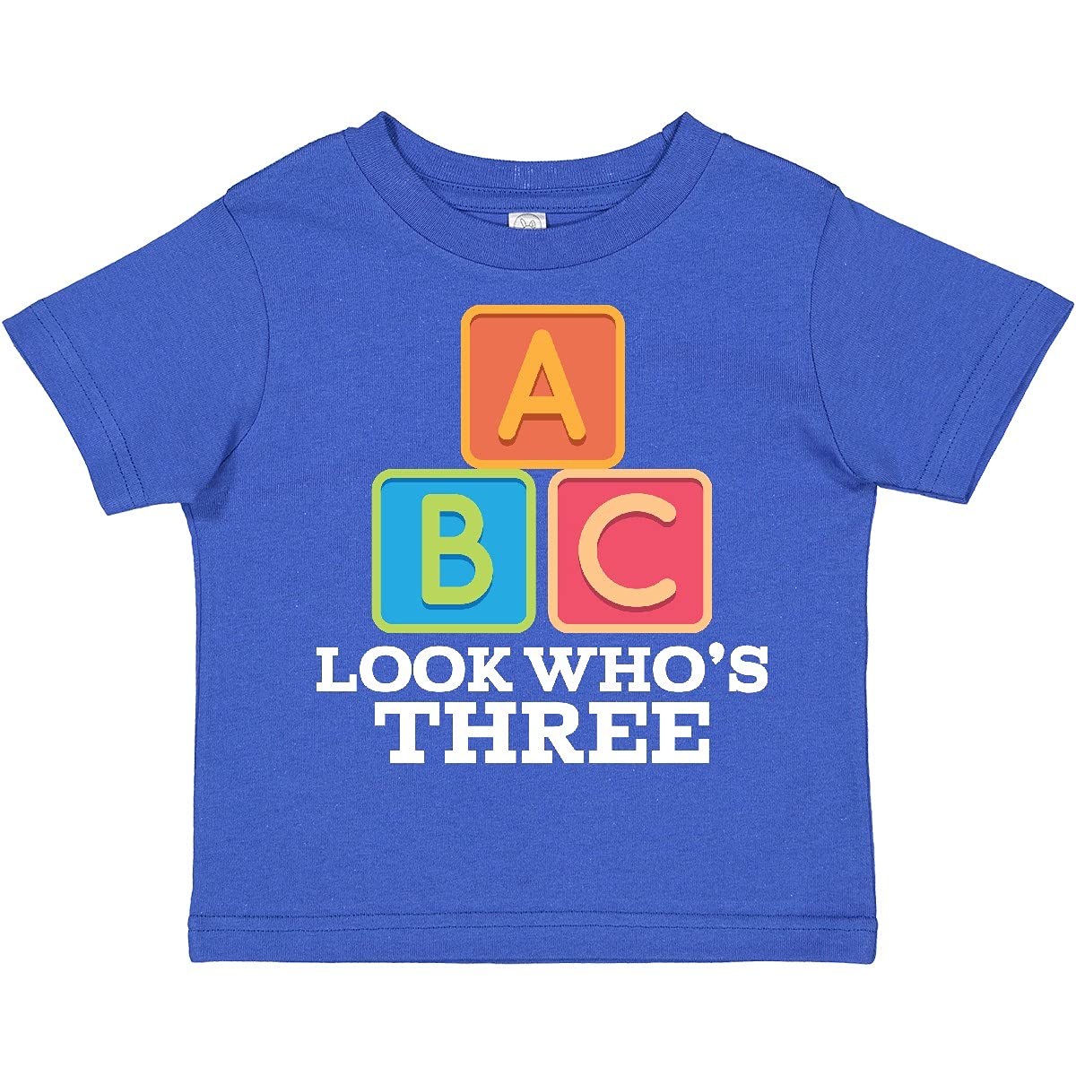 Inktastic 3rd Birthday Alphabet Toddler T-Shirt - Cute 3 Year Old Boy & Girl Outfit for Birthday Party & Photo Shoot