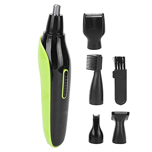 Electric Ear & Nose Hair Trimmer - 5-in-1 Rechargeable Grooming Kit with Detachable Washable Blades for Men | Perfect for Home, Travel & Personal Grooming