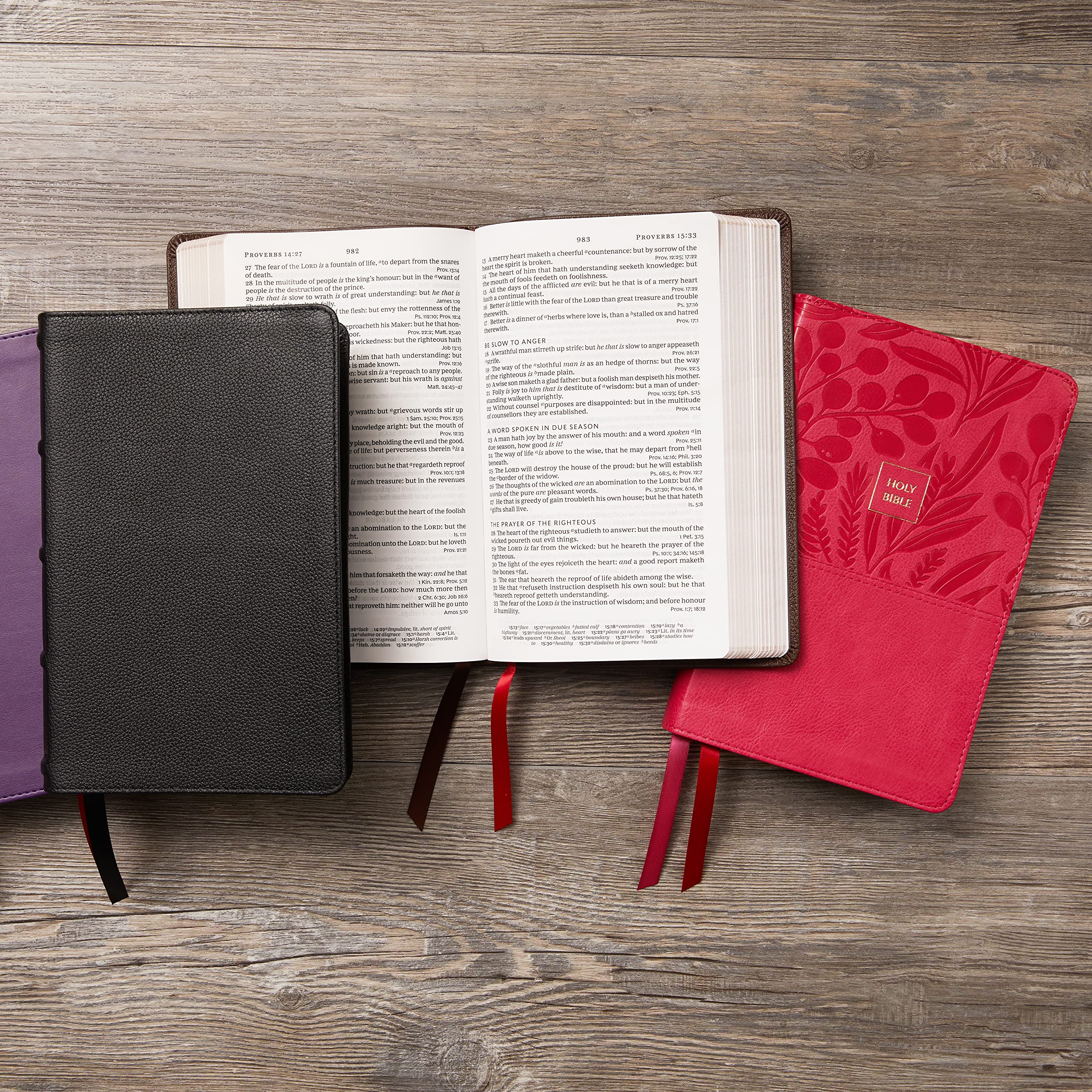 KJV Holy Bible - Large Print Single-Column Edition with 43,000 Cross References | Black Leathersoft Cover | Personal Size Red Letter Comfort Print | King James Version | Perfect for Daily Devotion, Bible Study & Church Services