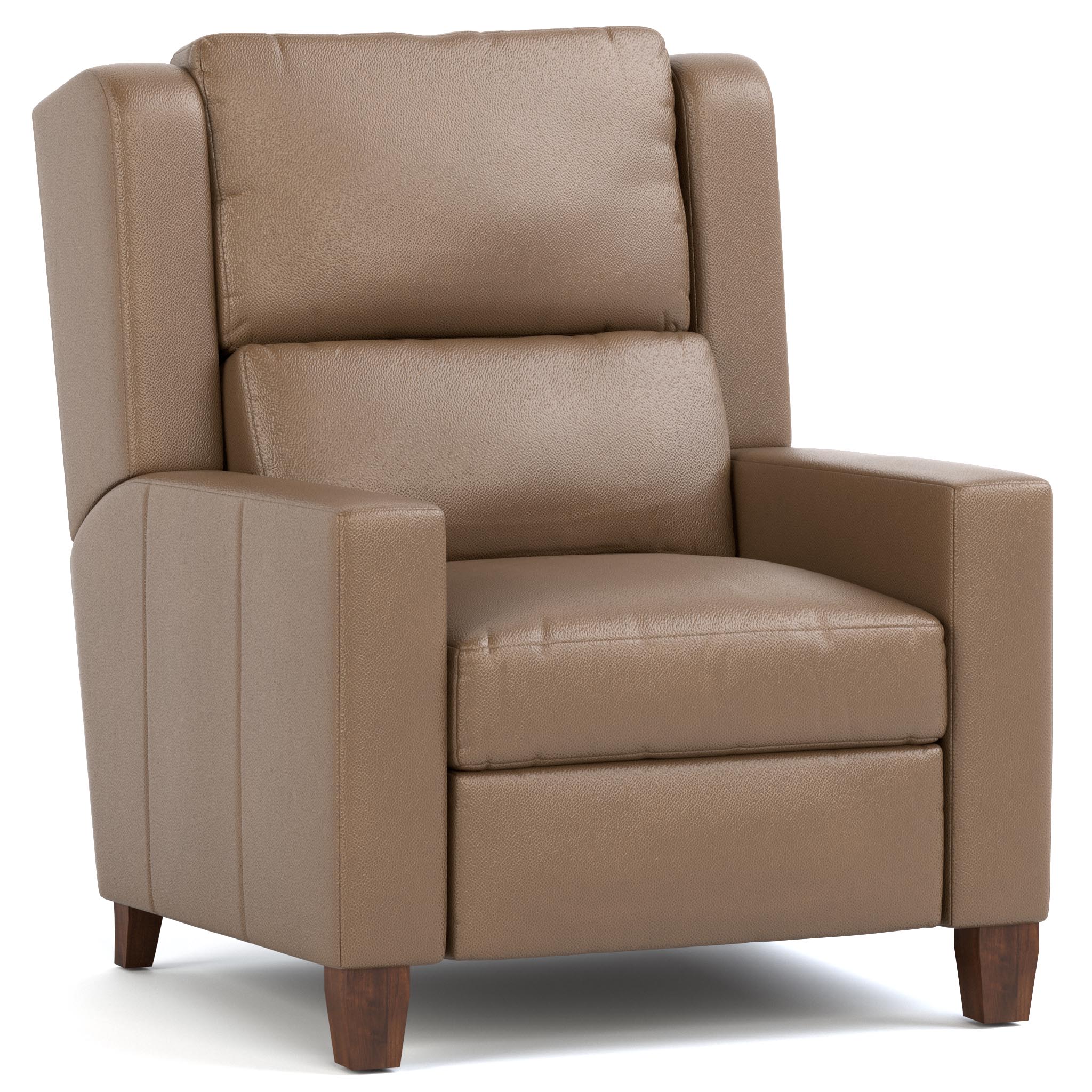 Premium Woodlands Track Arm Power Recliner - Comfortable Electric Lift Chair for Living Room, Home Theater & Elderly Care - Brown Leather Reclining Sofa with Remote Control